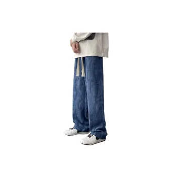 High Street Trendy Hip Hop Straight Loose Pants
