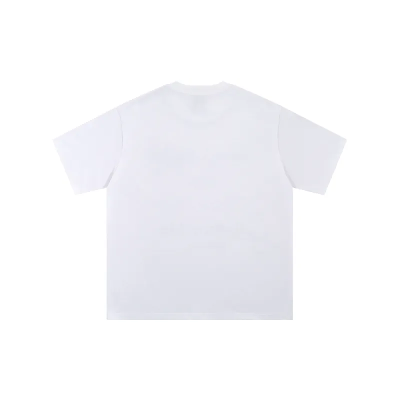 Casual Graffiti Cotton Blended Fabric T Shirt-1
