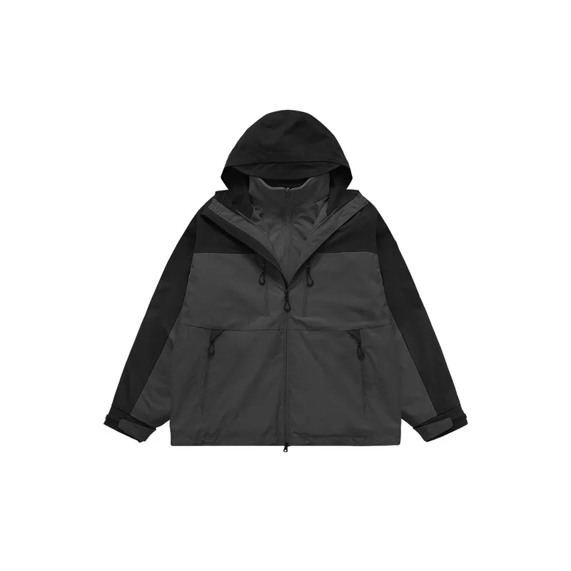 Windproof Zipper Hooded Jacket-3