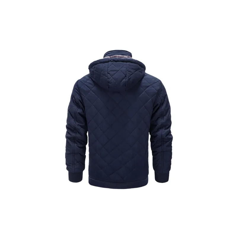 Casual Simple Warm Quilted Jacket-5