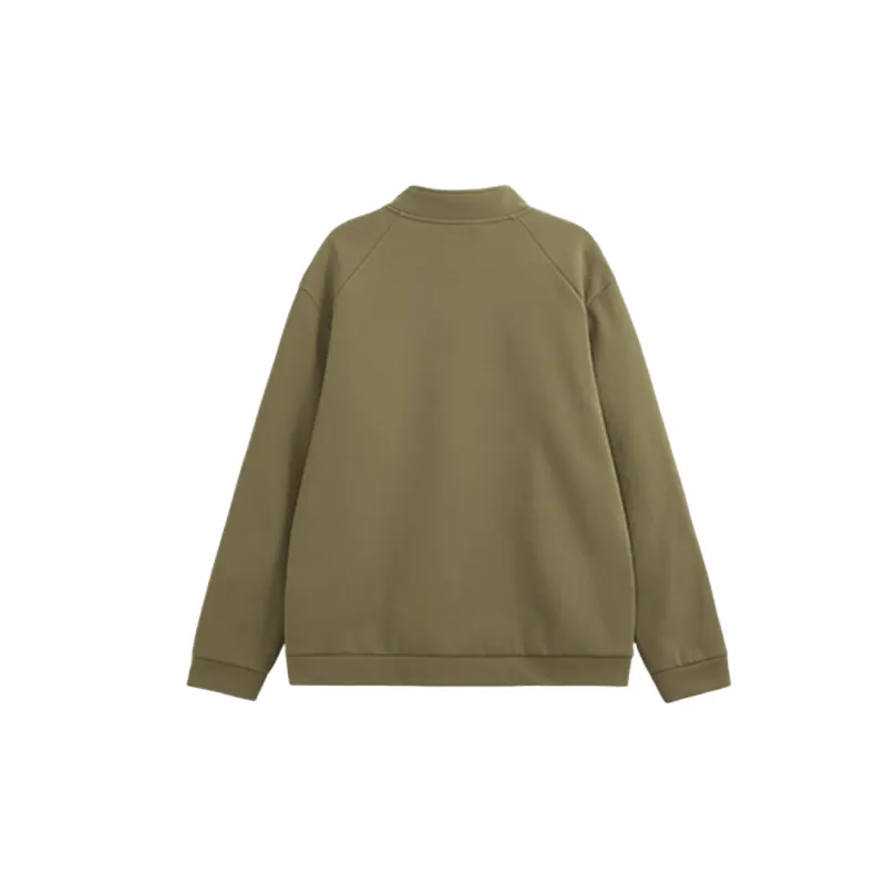 Basics Simple 100% Polyester Velvet Jacket-3