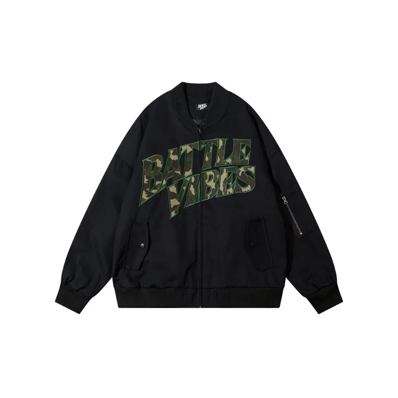 New Style Loose Windproof Design Sense Embroidered Daily Jacket-1