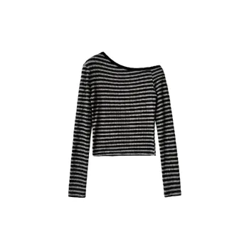 Sexy Long Sleeve Polyester T Shirt