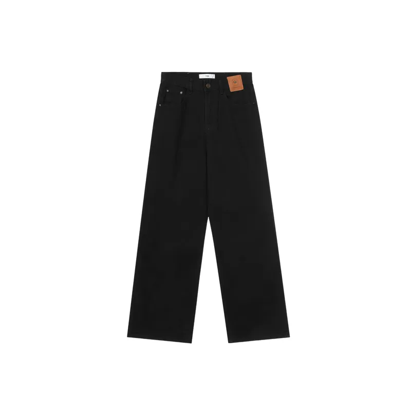 Loose Straight Leg Jeans Women-0