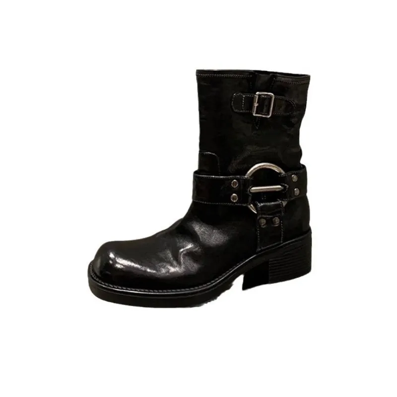Retro Punk Ankle Boots-0
