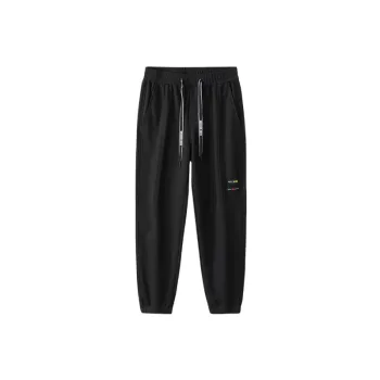 Simple Sporty Blended Synthetic Fabrics Casual Pants