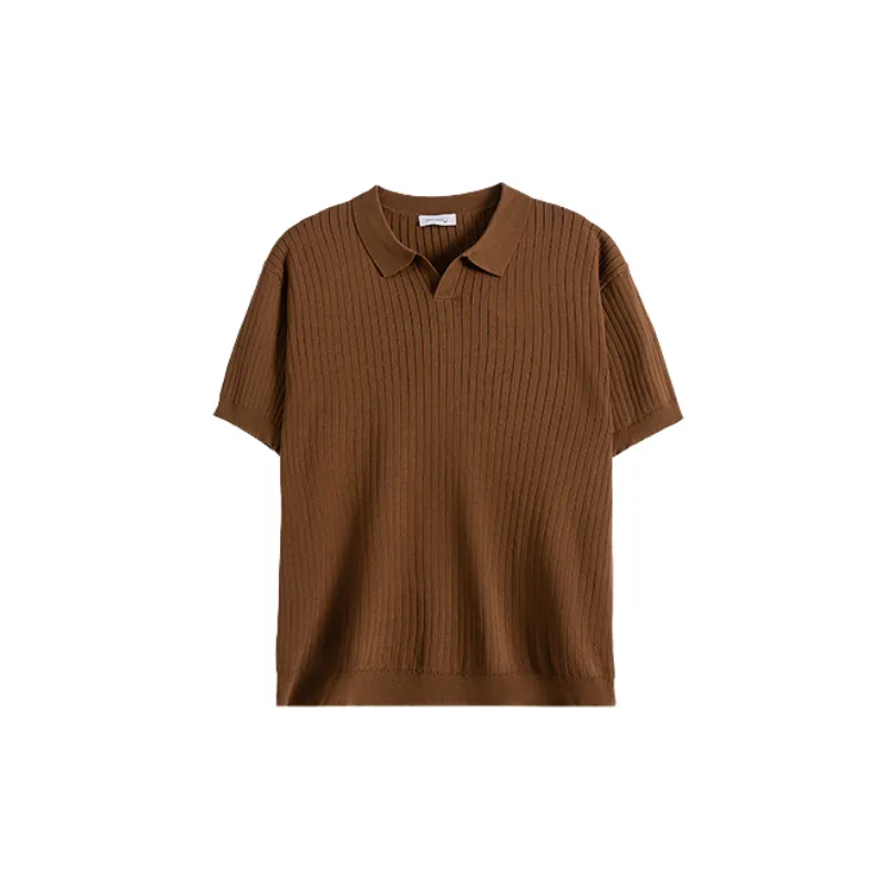 Casual Business Blended Synthetic Fabrics T Shirt-0