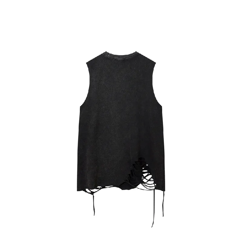 Retro Casual Cotton Blended Fabric Vest Unisex-1