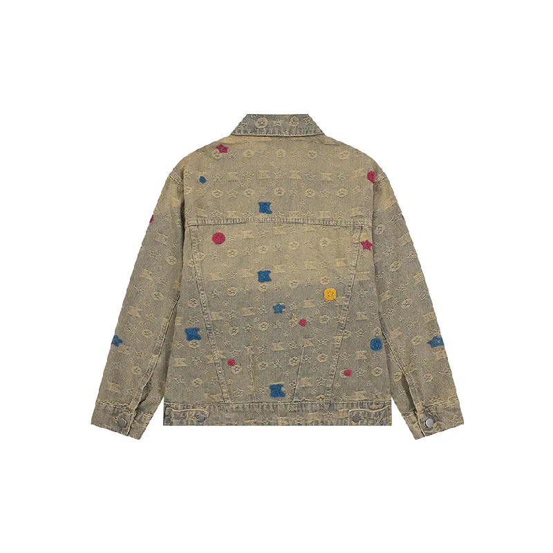 Street Washed Denim Jacket-1