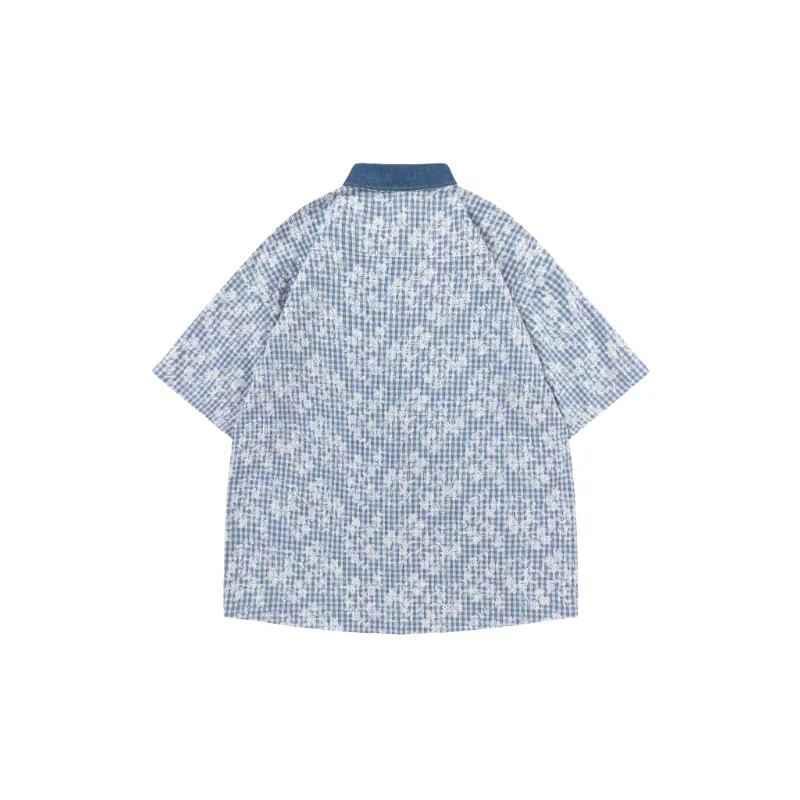 Retro Loose Cotton Polyester Blend Shirt Unisex-1