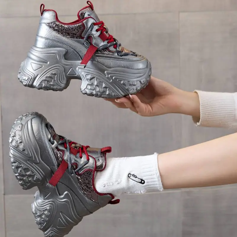 Casual Sporty Chunky Sneakers-4