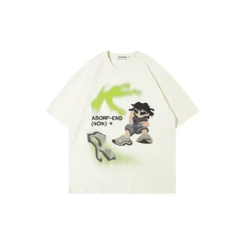 Cartoon Loose 100% Cotton T Shirt