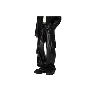 Fashionable Simple Leather Pants