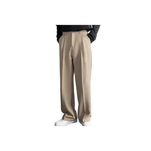 Casual Loose Plain Suit Trousers