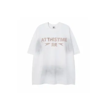 Street Letter Combed Cotton T-Shirt