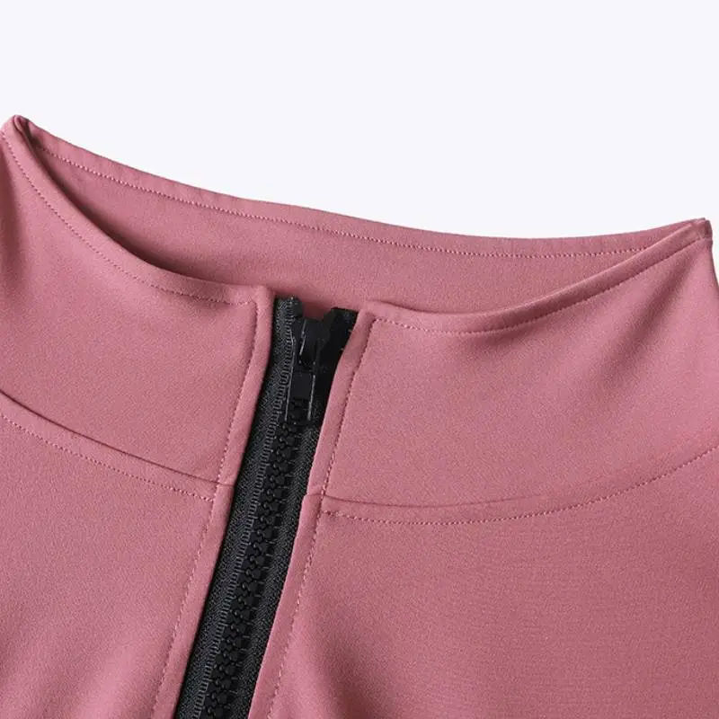 Simple Lightweight Blended Synthetic Fabrics Fitness Clothing Women-9