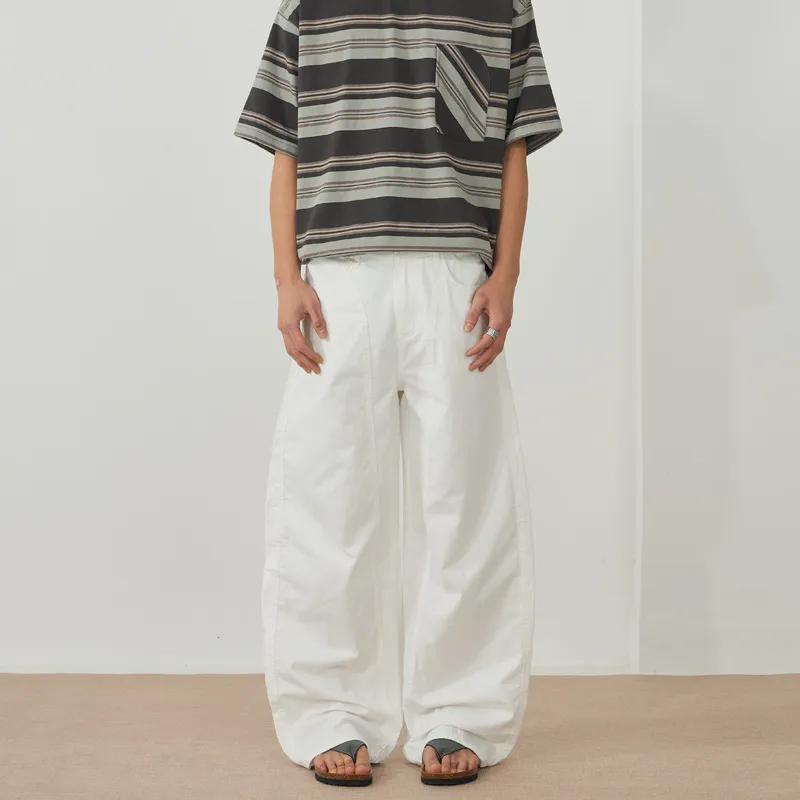Sporty Loose Cotton Casual Pants-2