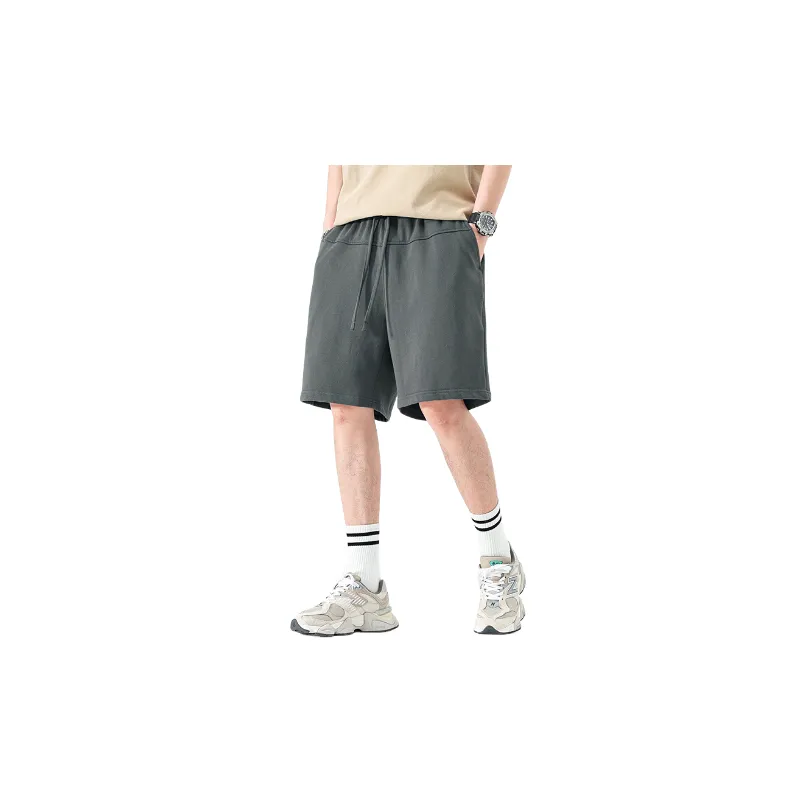 Casual Loose Cotton Blended Fabric Sports Shorts Unisex-1