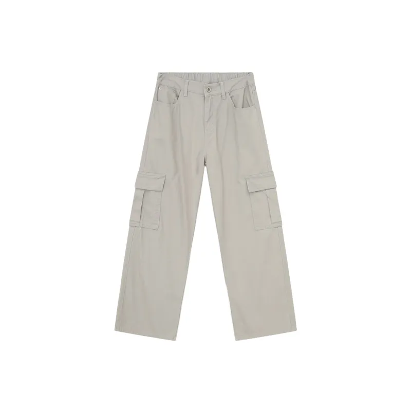 Fashionable Loose Cotton Cargo Pants-6