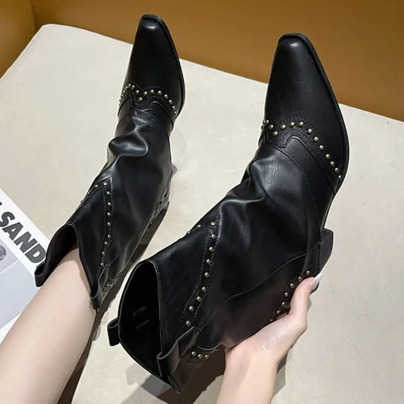 Retro Studded Chelsea Boot-6
