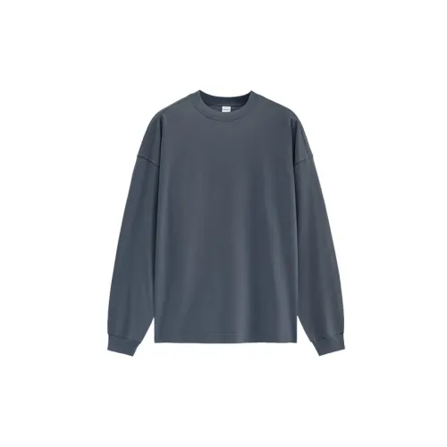 Plain Loose Cotton Blended Fabric T Shirt