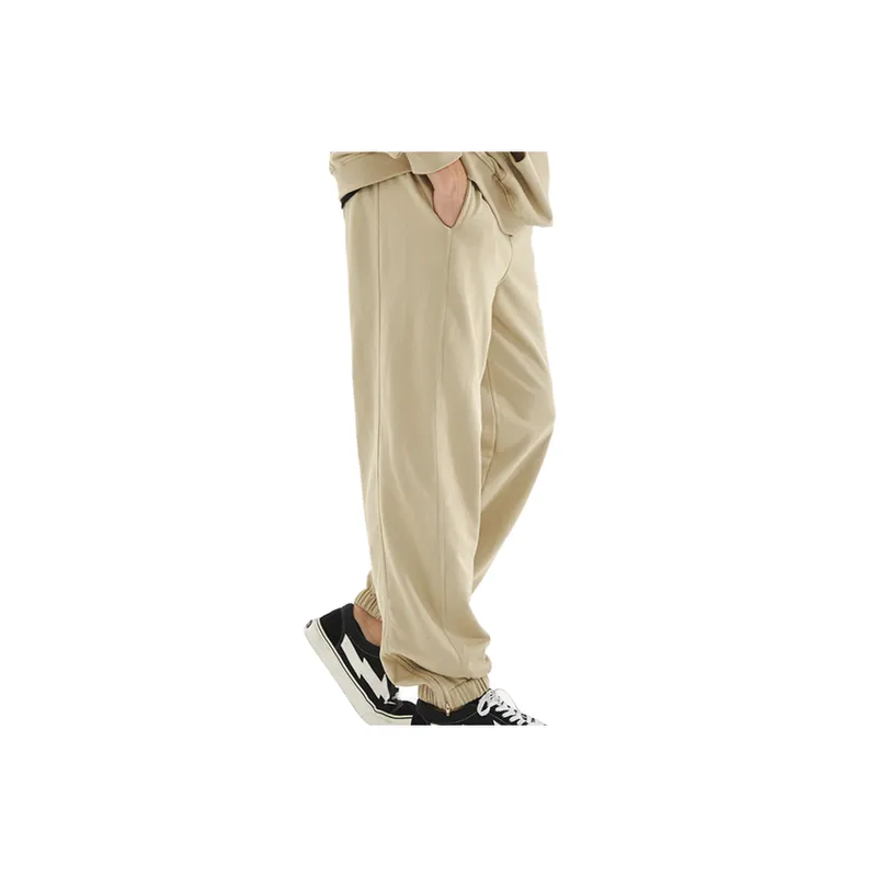 'Casual Basic Straight Loose Loose Mouth Drawstring Leg Side Zipper Sweatpants '-4