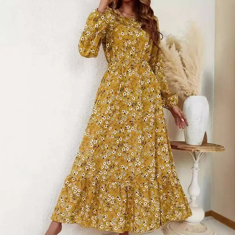 Fashion Casual Long Sleeved Dress-3
