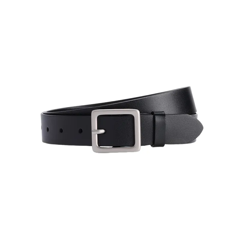 Simple Plain Leather Belt Women-0