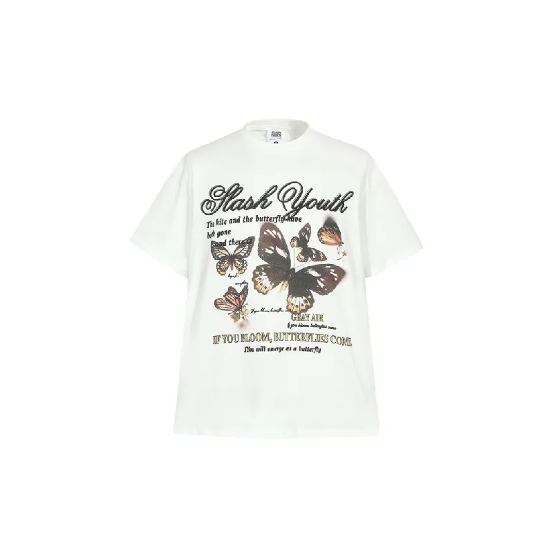 Street Butterfly Cotton T Shirt-6