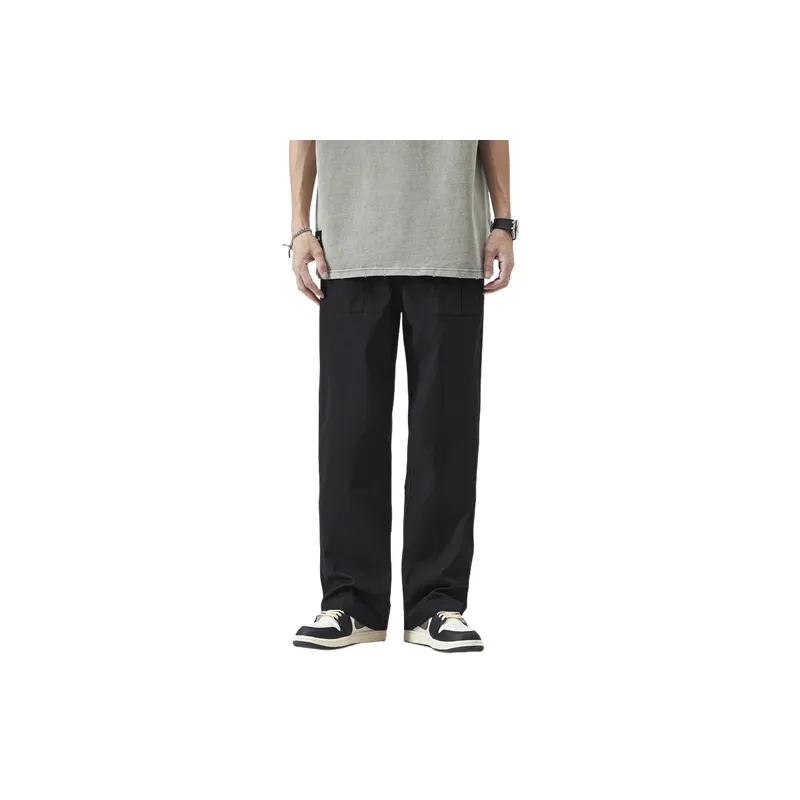 Casual Loose Cotton Cargo Pants-0
