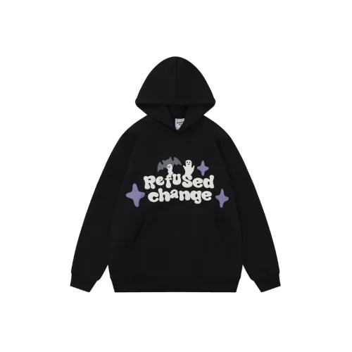 Fleece-lined Foam Printed Pullover Hoodie