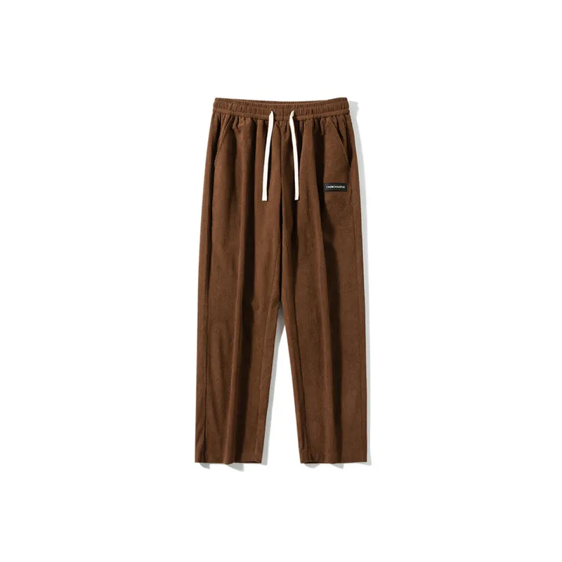 Trendy Loose Large Size Corduroy Pants-3