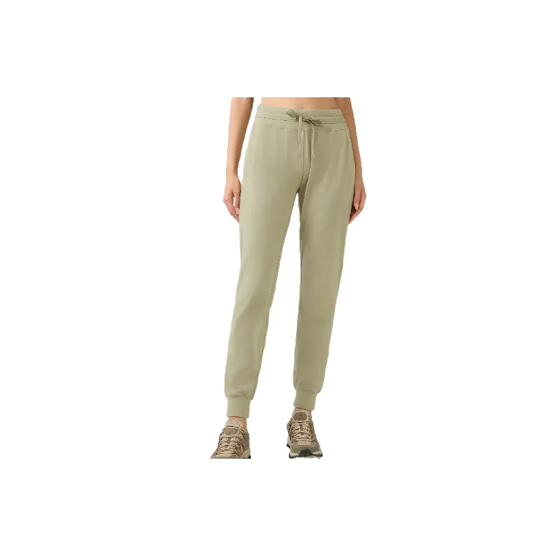 Fashionable Simple Cotton Blended Fabric Sports Pants Women-0