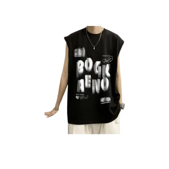 Loose Sleeveless Cotton Vest