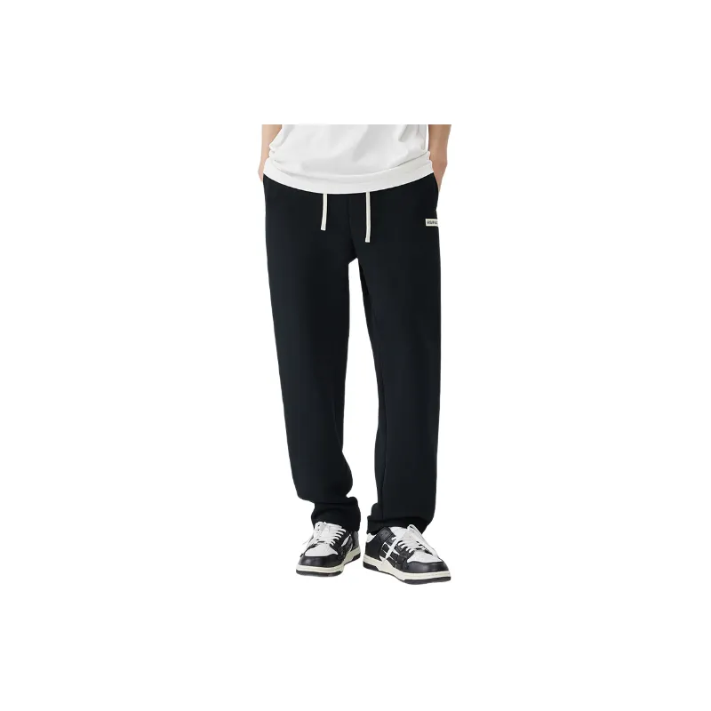 Loose Straight Stitching Striped Pants-2