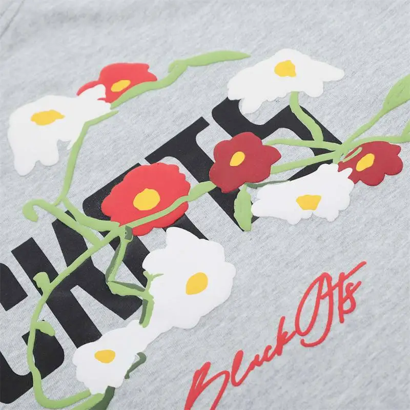 Fashion Loose Cotton Blended Fabric T Shirt-3