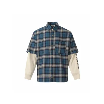 Fashionable Fake Two Piece Cotton Shirt