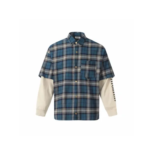 Fashionable Fake Two Piece Cotton Shirt