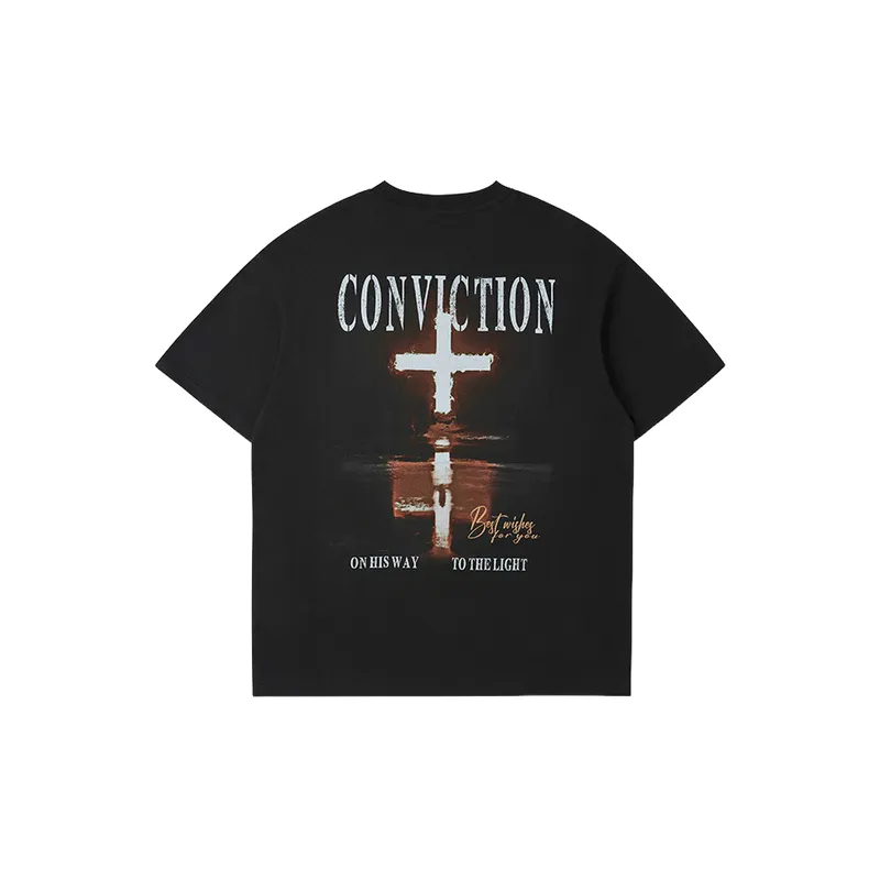 Retro Street 100% Cotton T Shirt-7