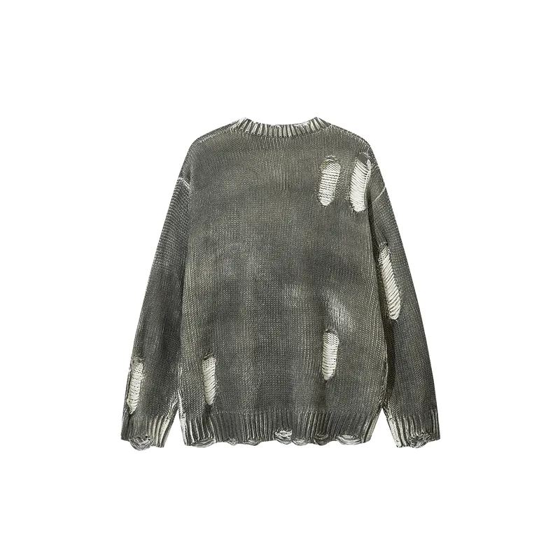 Ripped Loose Sweater-5
