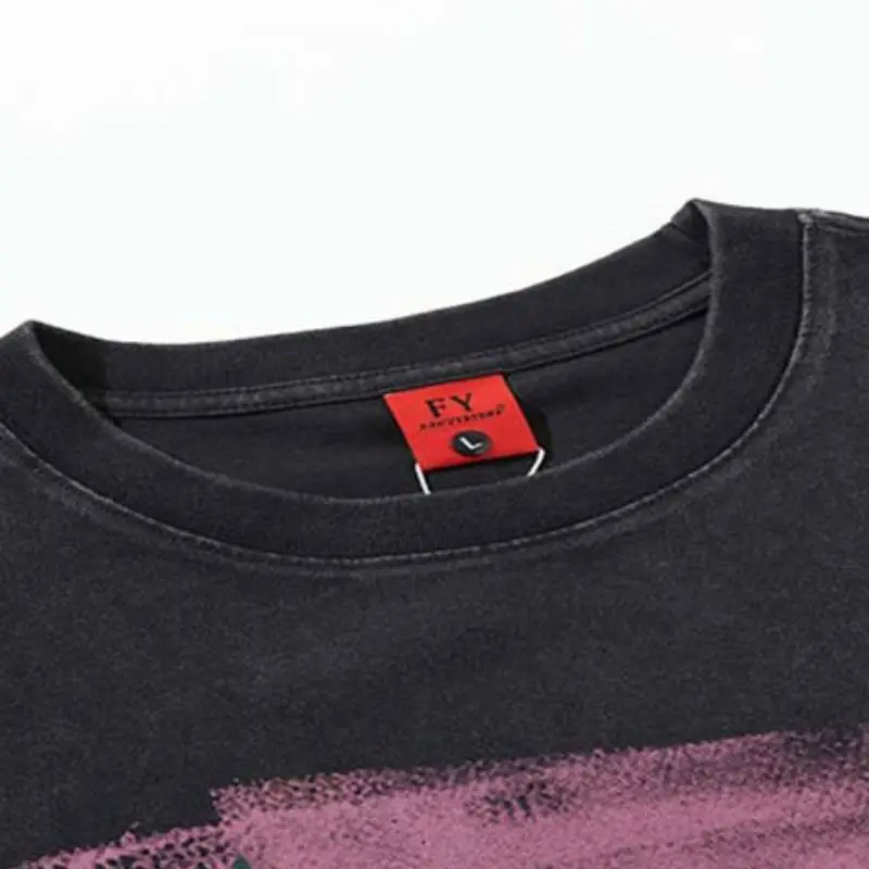 Street Graffiti Cotton Blended Fabric T Shirt-2