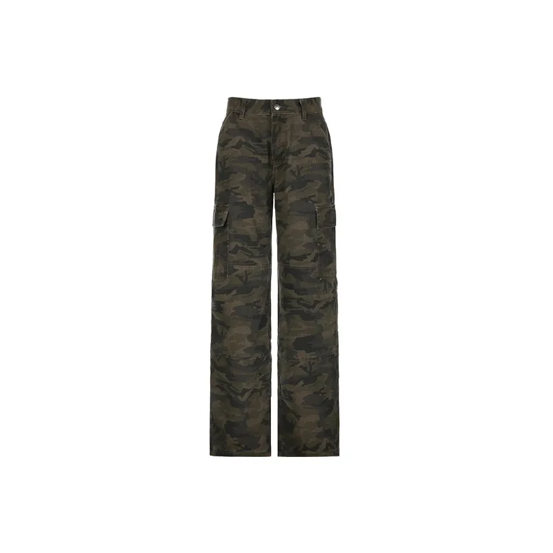 Retro Camo Jeans Women-0