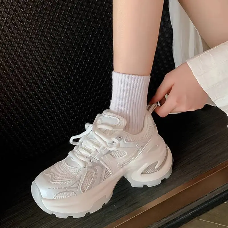 Sporty Breathable Chunky Sneakers-1