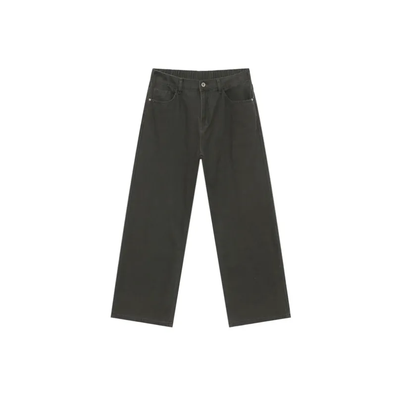 Retro Plain Jeans-3