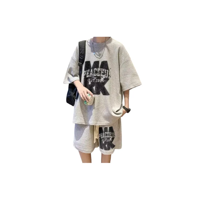 Oversized Short Sleeved T Shirt and Shorts Set-0