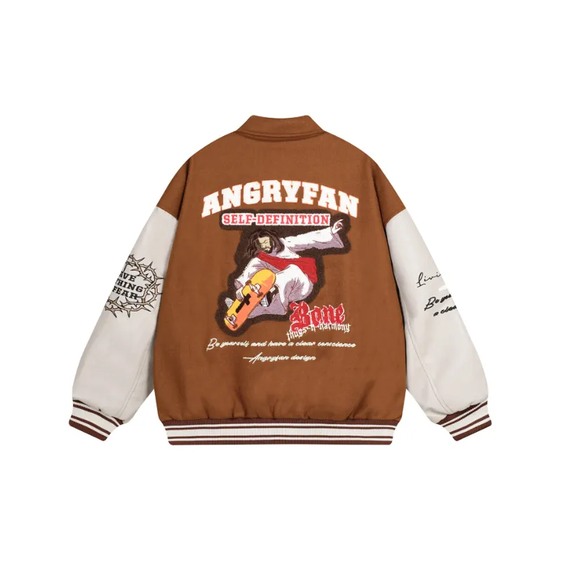 Casual Simple Baseball Jersey-3