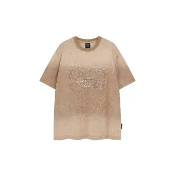 Retro Ombre Combed Cotton T Shirt