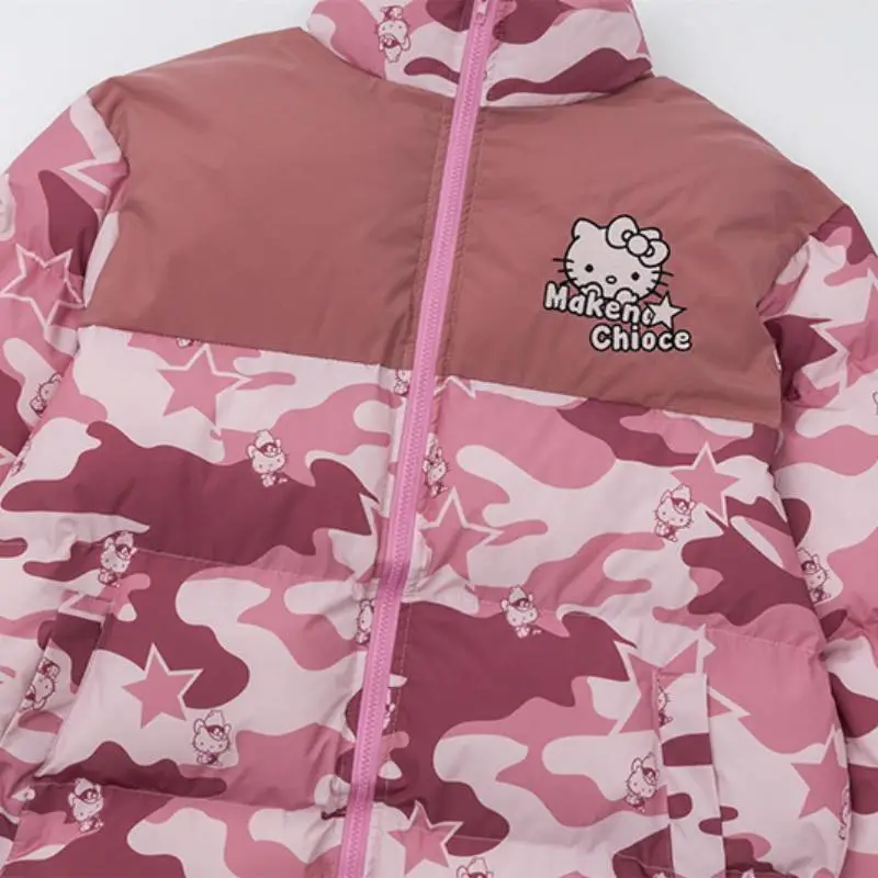Cartoon Warm Blended Synthetic Fabrics Quilted Jacket-5