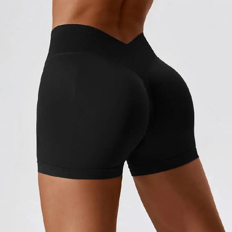 Casual Plain Sports Shorts Women-3