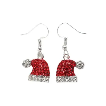 Cute Christmas Rhinestone Earring